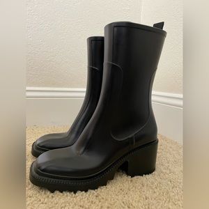 INC Eddiie Womens Tall Lugged Sole Rain Boots size 9